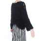 Matthildur - Forest Hand-knit Cotton Fur Sweater