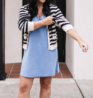 Z Supply - Knit Denim V-neck Mini Dress