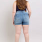 Judy Blue - High Waist Tummy Control Double Button Cool Denim Short