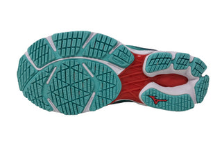 Tênis de corrida Mizuno Wave Shadow 3 feminino, azul, grama/cinza glaciar, tamanho 6,5 B(M) EUA