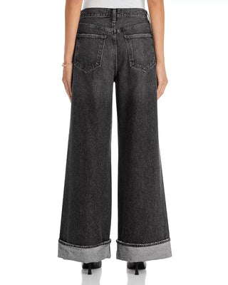 Agolde - Dame High Rise Wide Leg Cuffed Jeans