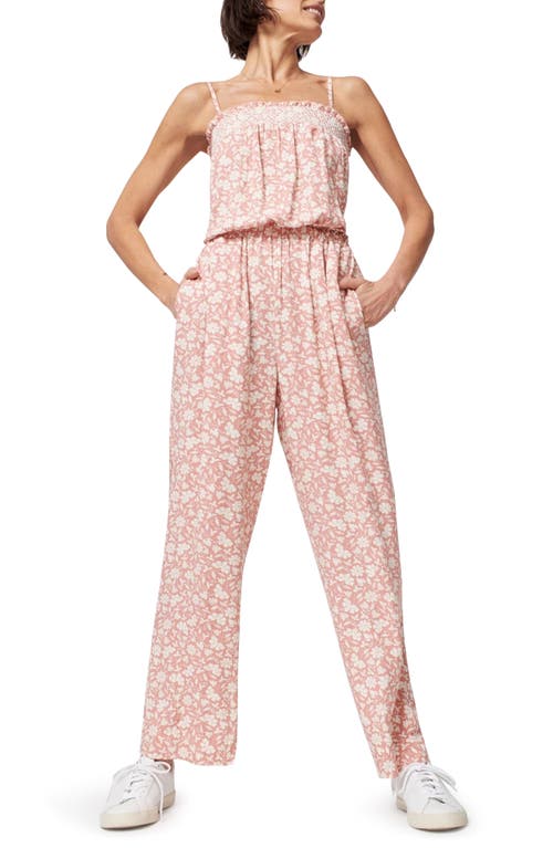 Faherty Renata Floral Jumpsuit in Coral Nusa Floral  Size Xx-Large