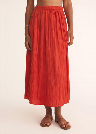 Z Supply - Saia midi amassada Nicoline feminina