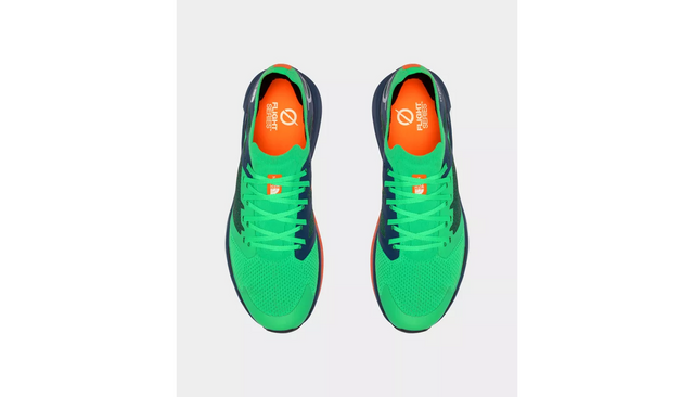 Tênis de corrida masculino The North Face Flight Vectiv, clorofila/azul, tamanho 11 D(M) EUA