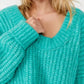 Free People - Blue Bell V-neck Sweater