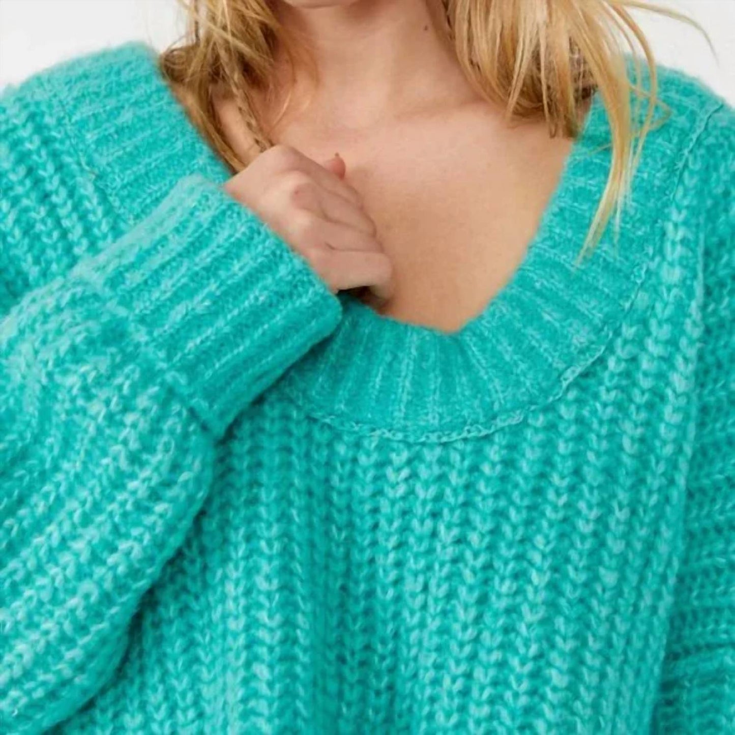 Free People - Blue Bell V-neck Sweater