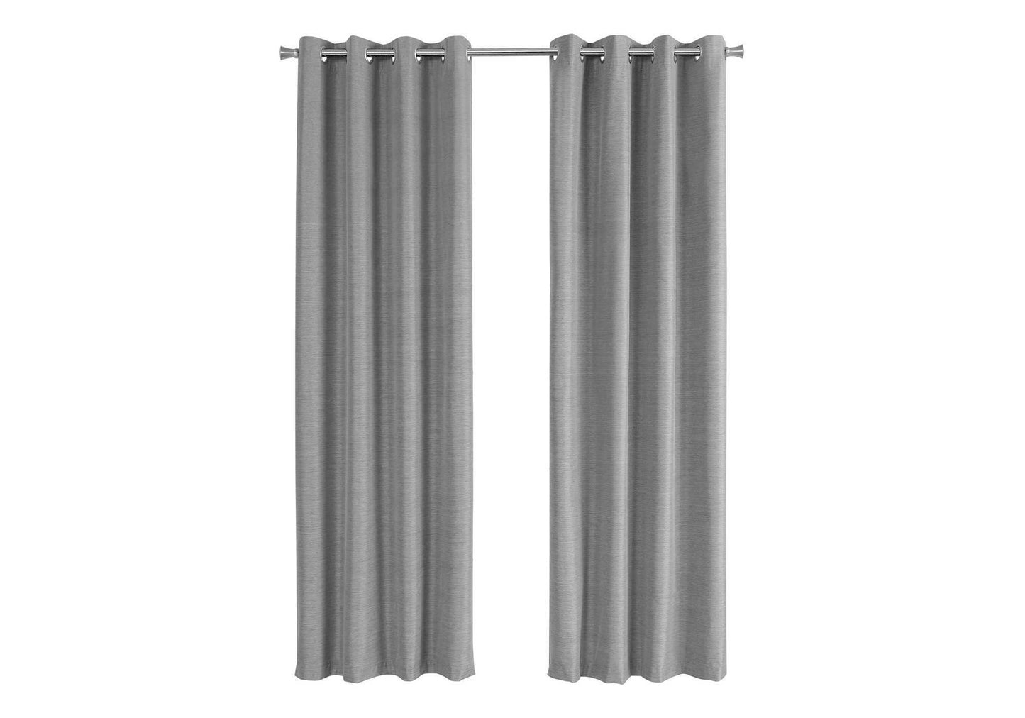 2 Pieces Set Room Darkening Curtain Panels with Grommet - Contemporary Style