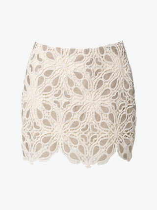 Jbq - Millie Lace Macrame Mini Skirt