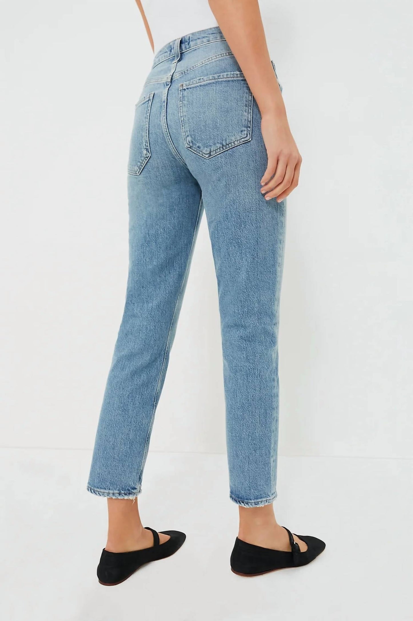 Agolde - Riley Long High Rise Straight Jeans