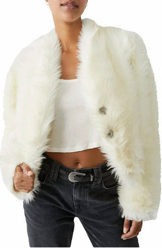 Free People - All Night Fur Jacket