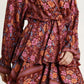 Umgee - Floral Border Print Layered Dress