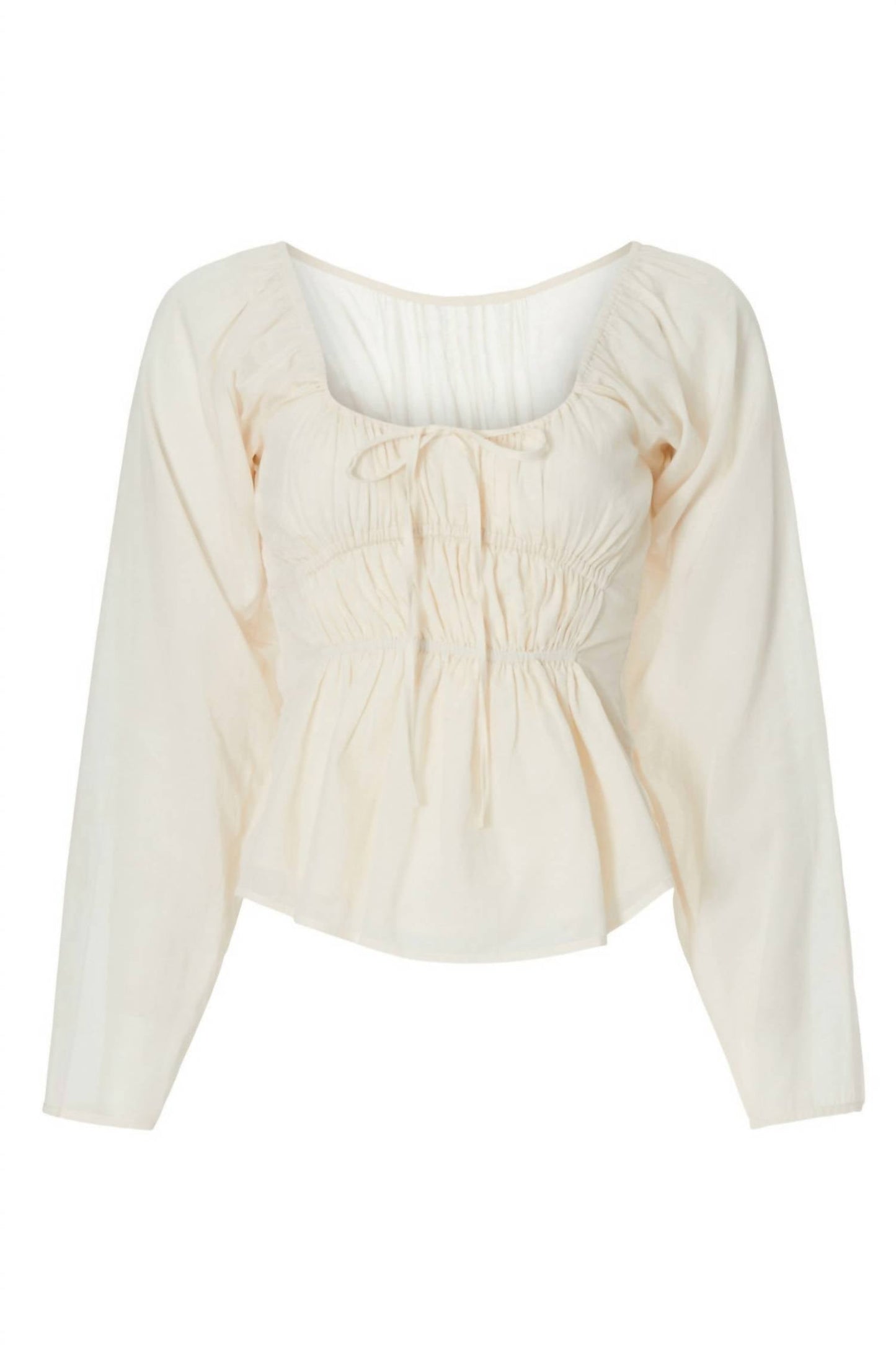Something Navy - Cinched Front Blouse