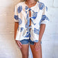 Bailey Rose - By The Sea Peplum Top
