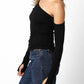 Olivaceous - Gigi Asymmetrical Top