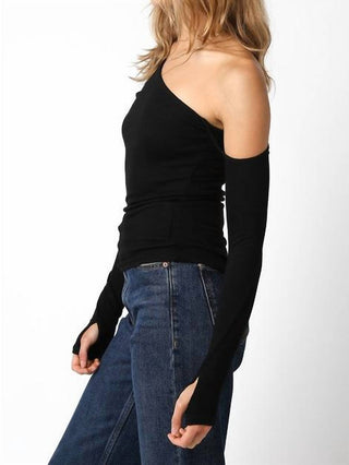 Olivaceous - Gigi Asymmetrical Top