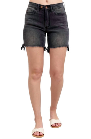 Judy Blue - Cut Off 2 Button Dad Shorts
