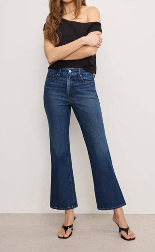 Good American - Calça Jeans Cropped Mini Boot Good Legs