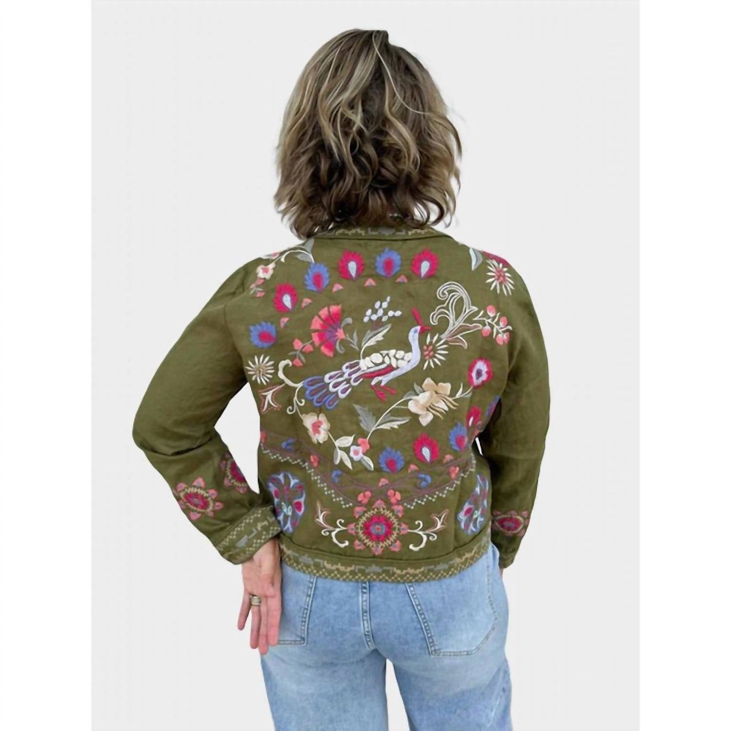 Johnny Was - GLORIA LINEN BOLERO JACKET