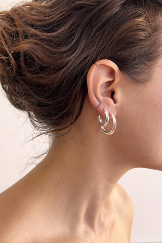 Astor & Orion - Women's Crescent Medium Hoops