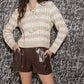 27 Miles Malibu - Adler Striped Collar Sweater