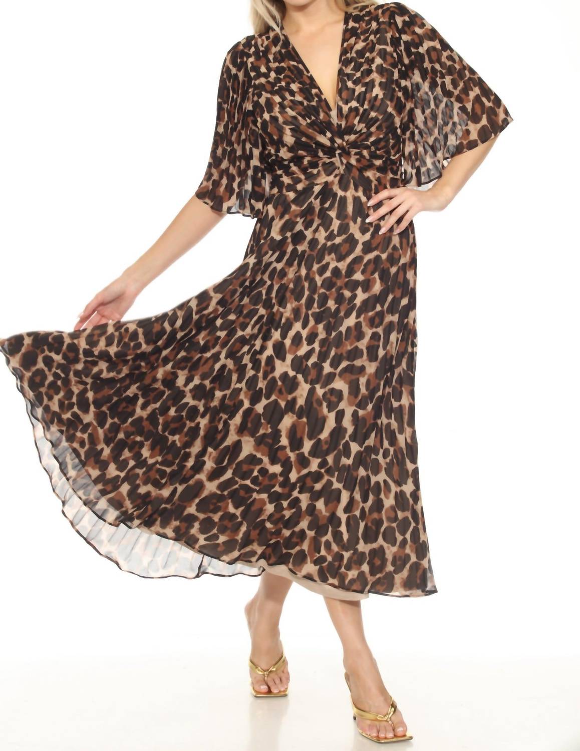 Joseph Ribkoff - Animal Print Chiffon Dress
