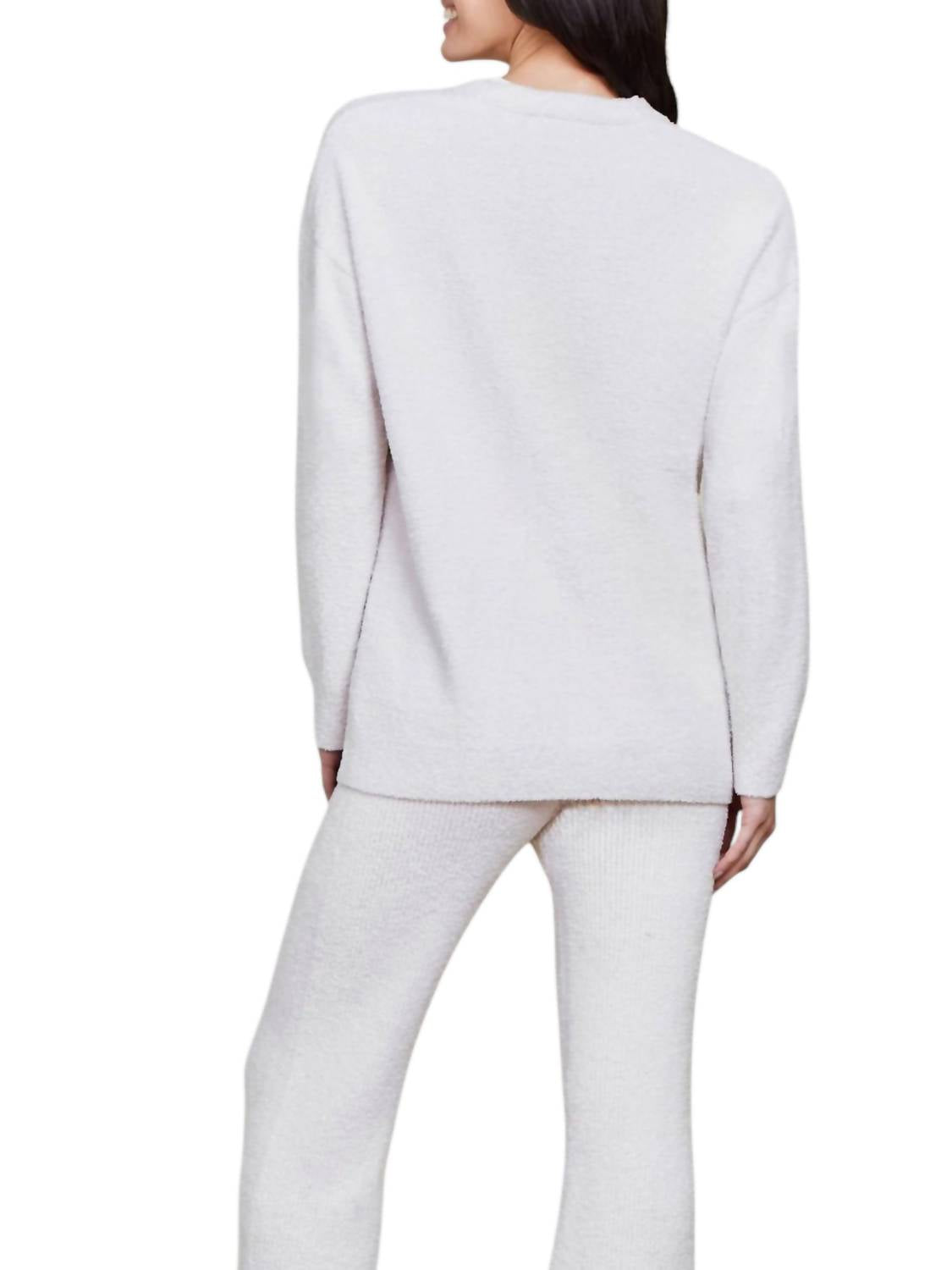 Barefoot Dreams - Contrast Rib Pocket Cardigan