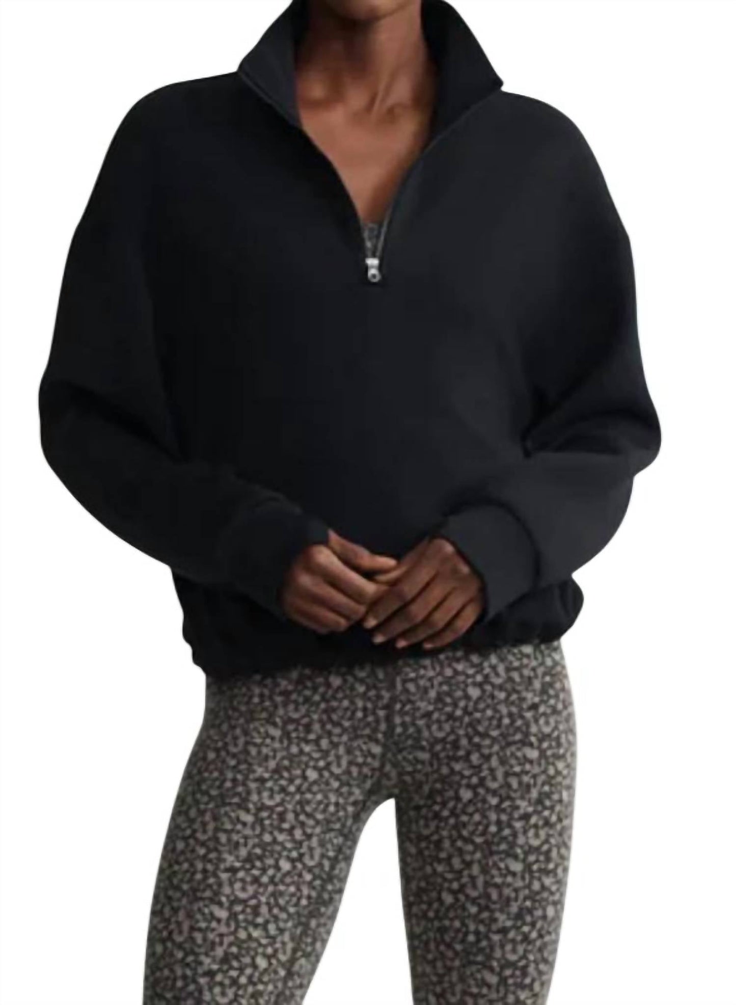 Varley - Sian Cropped Half-Zip Midlayer