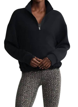 Varley - Sian Cropped Meia Camada Intermediária com Zíper