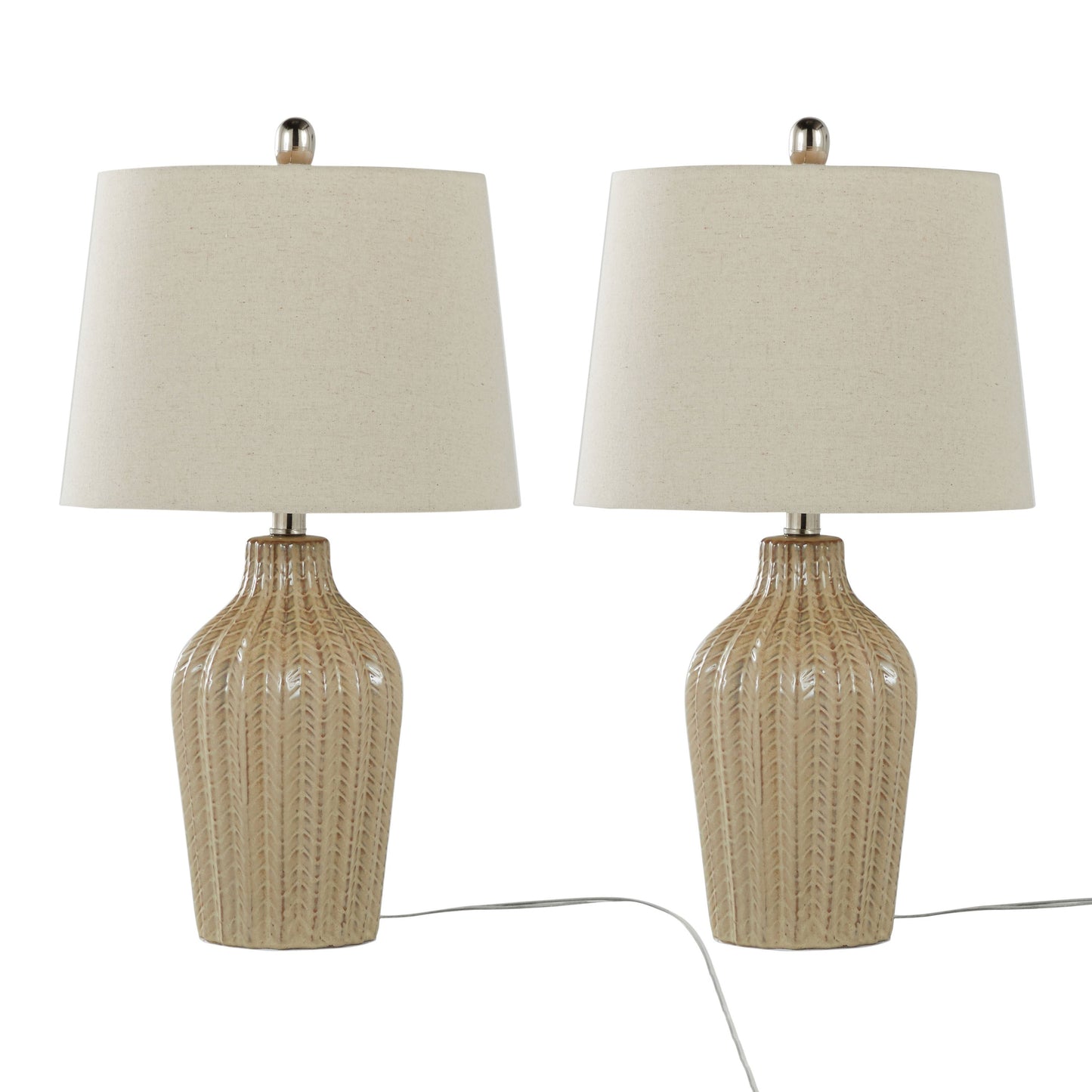 Rockwell 23' Contemporary Ceramic Table Lamp - Set of 2