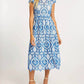Caballero - Raquel White French Blue Lace Dress