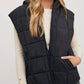 Bluivy - Puffer Zip-Up Hooded Vest