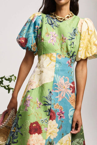Alemais - Vestido Midi Avery Emendado