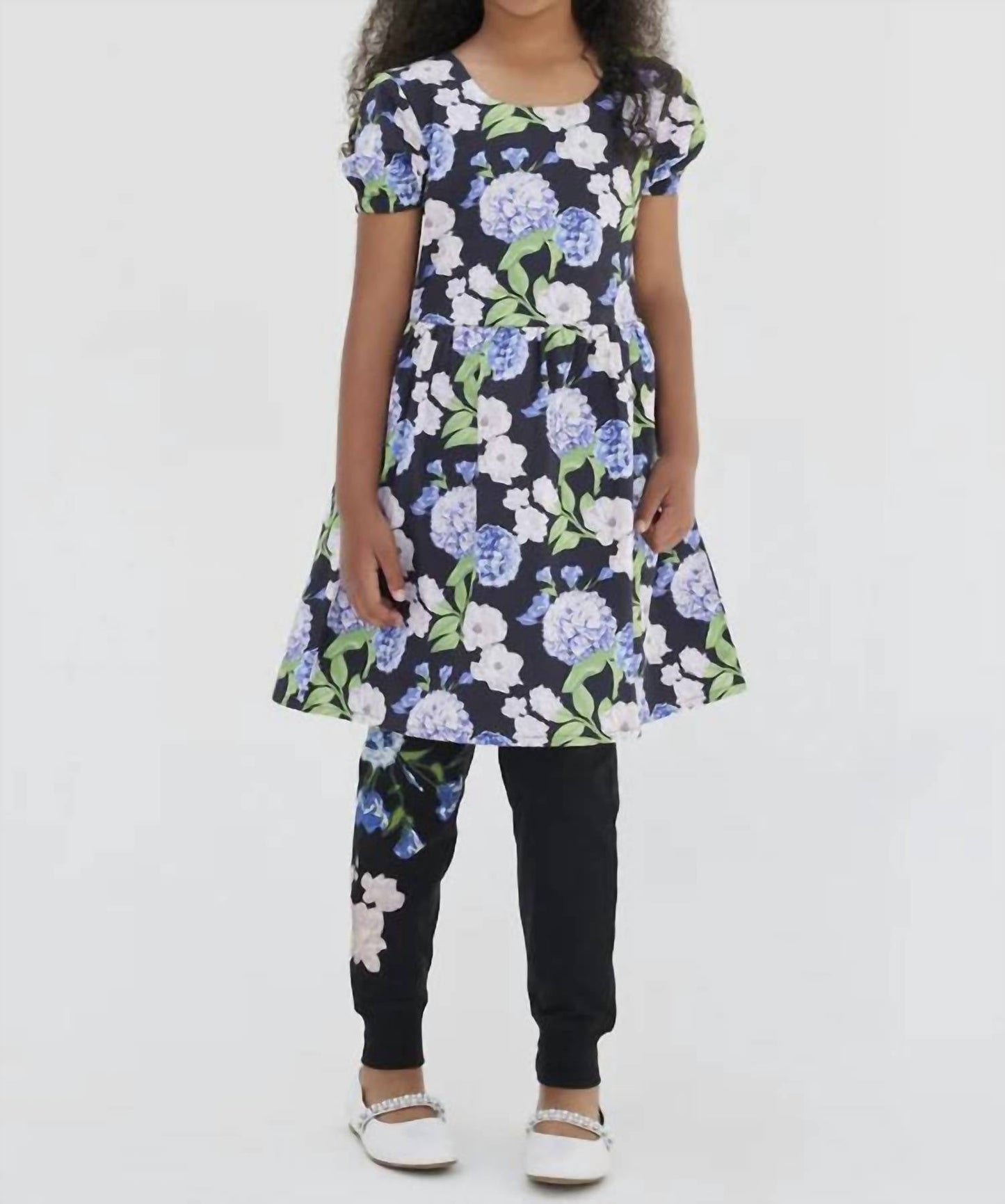 Sasha+Z - Hydrangea Printed Poplin Dress