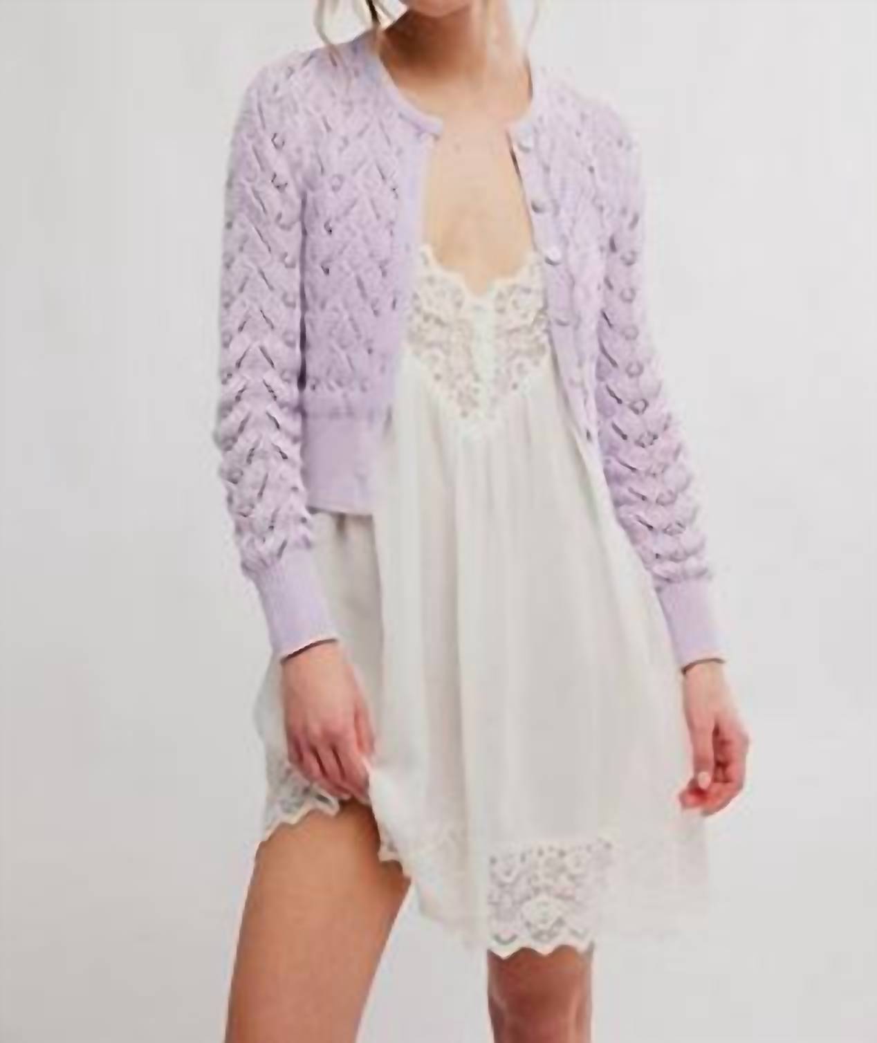 Free People - Pretty In Pointelle Cardigan