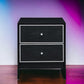 Modern Black Nightstand Table