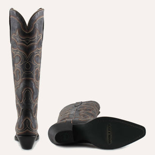 Buck &amp; Brana - Botas de Cowgirl Olivia em Couro