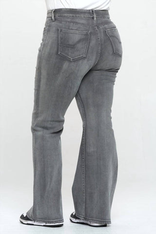 I&amp;M Jeans - Calça Jeans Flare Curvy de Cintura Alta