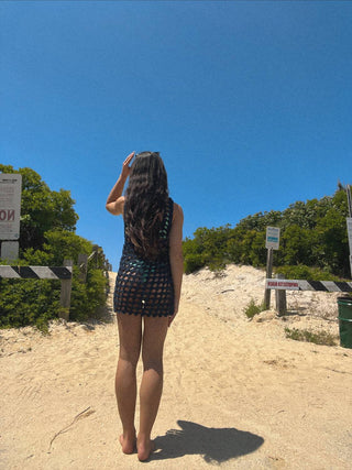 Lusana - Emerson Mini Crochet Dress