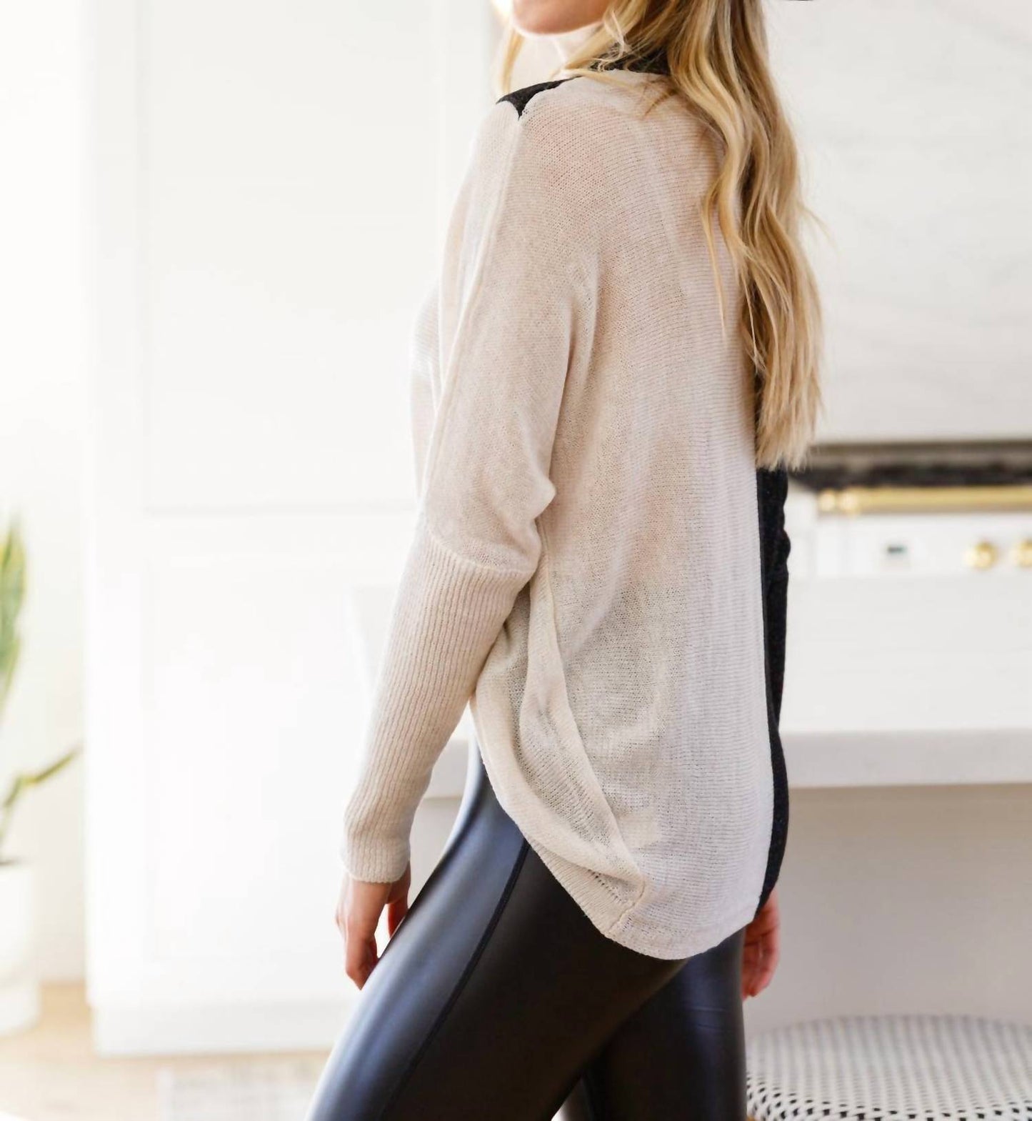 143 Story - Can't Touch This Sparkle Color Blocked Sweater