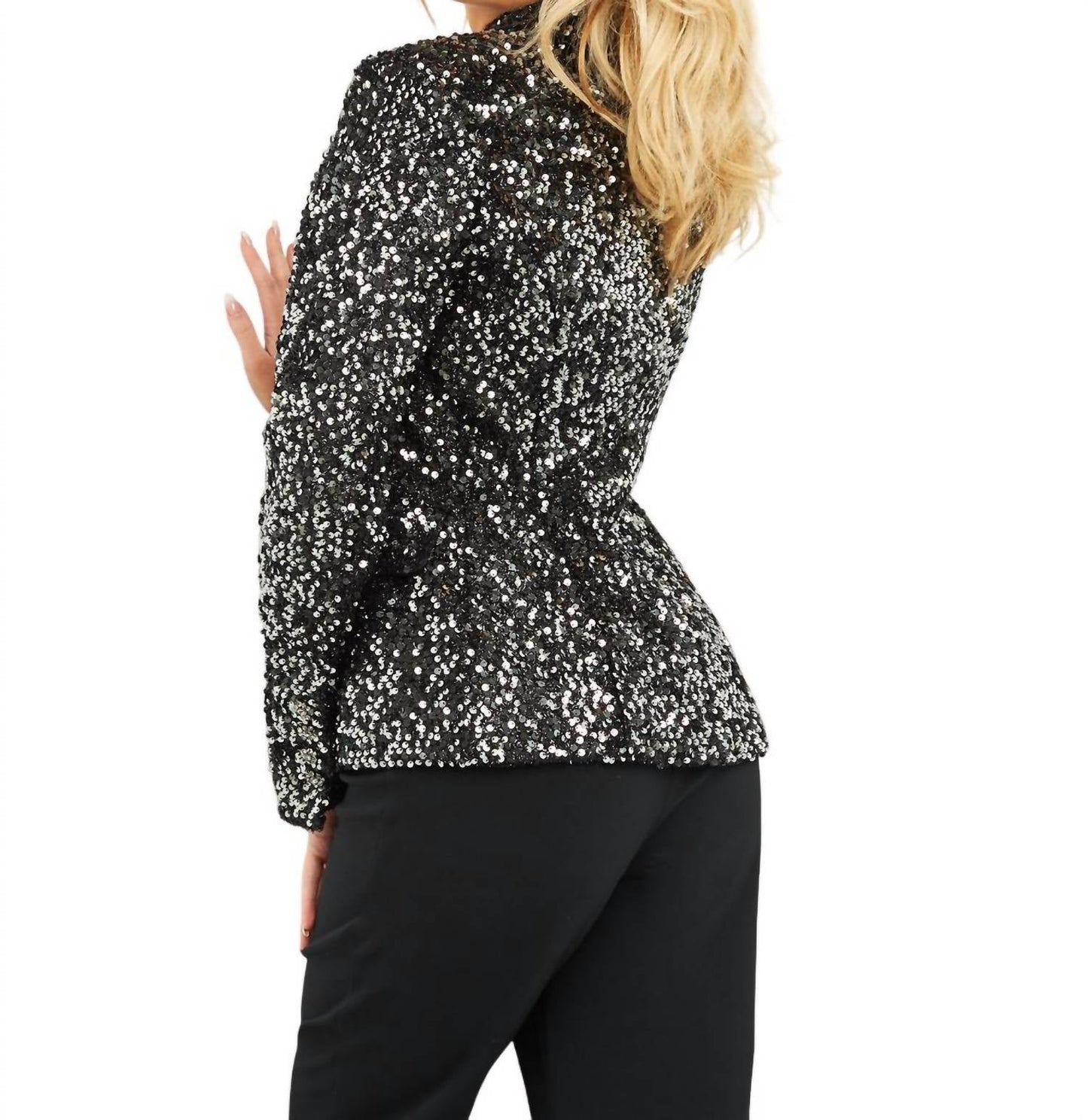 Jovani - Double Breasted Blazer