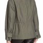 Vince - Army Green Jacket Drawstring Waist Anorak Flap Pockets