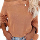 Esley Collection - Off shoulder long sleeves knit top