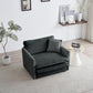 Comfy Deep Single Seat Sofa Upholstered Reading Armchair
