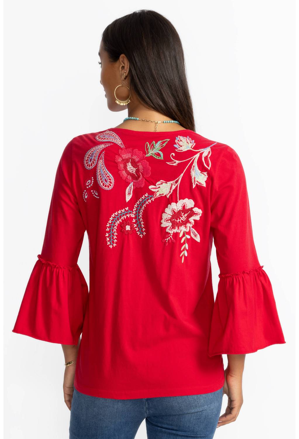 Johnny Was - Freyde Ruffle Sleeve Top