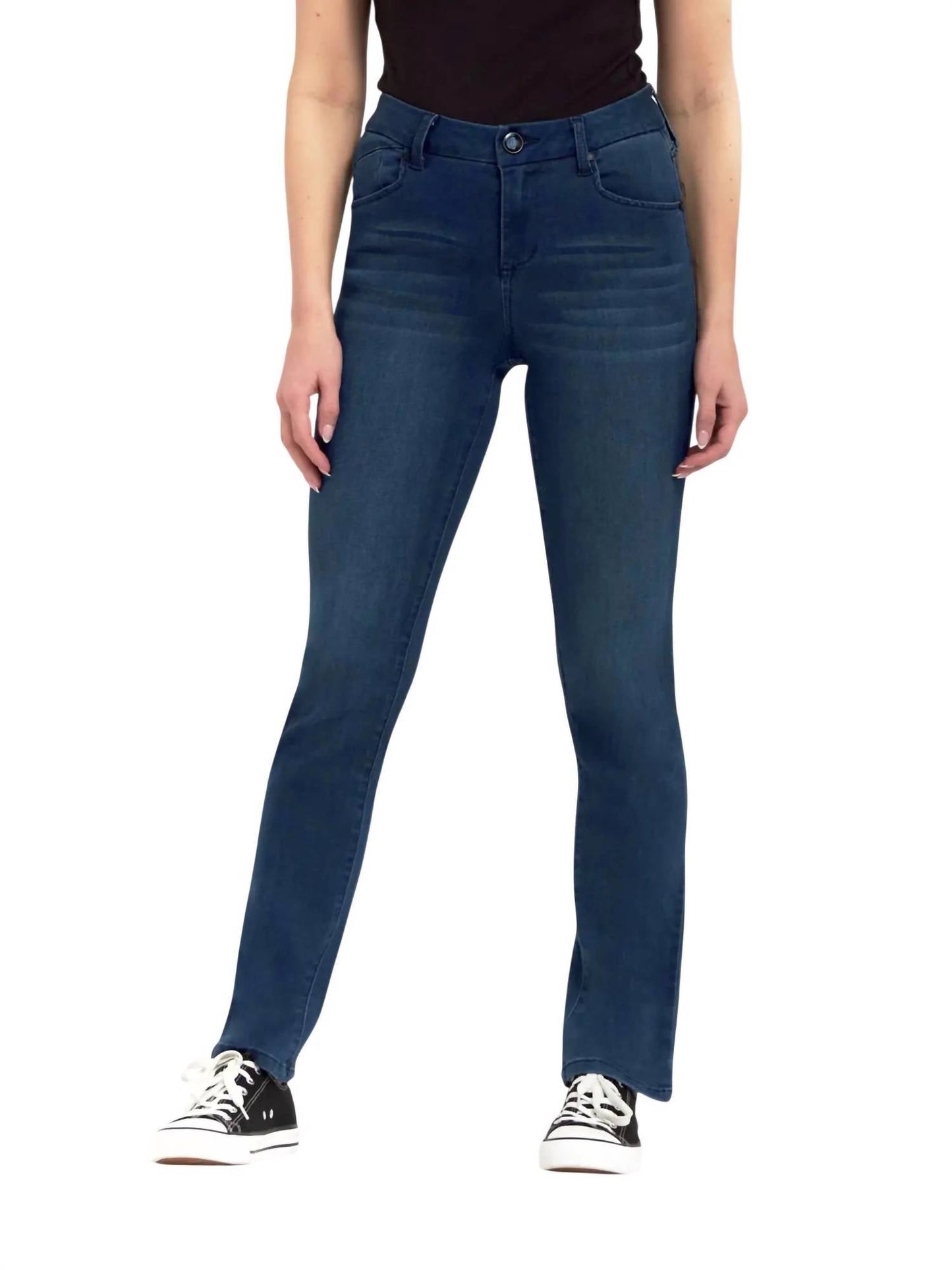 1822 Denim - Sheila Mid-rise Slim Straight Jeans