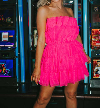 Buddylove - Vestido curto de tule com estampa de pó