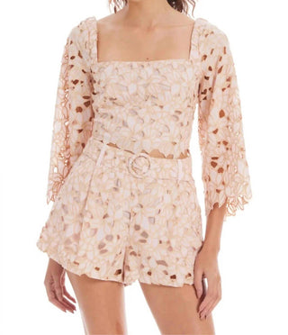 Allison New York - Poppy Embroidered Top