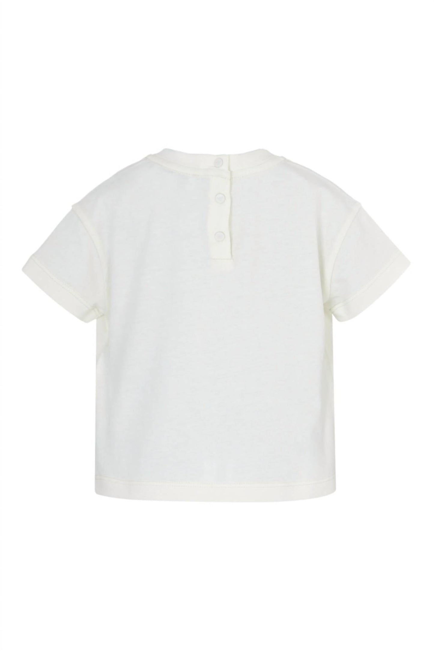 Armani - Baby Girl Logo-embroidered Cotton T-shirt
