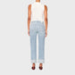 Dl1961 - Feminino - Calça jeans reta com punho e cintura alta Patti