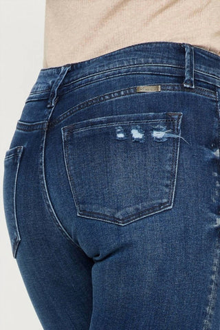 Kancan - Calça Jeans Skinny de Cintura Alta e Tornozelo